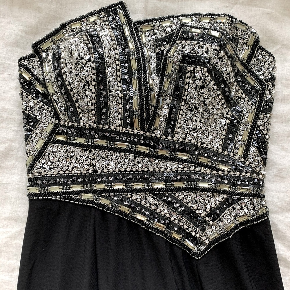 Terani Couture - Strapless Beaded Gown